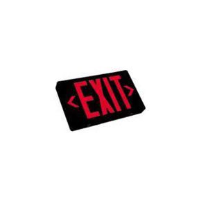 Basic/Universal LED Exit Sign - Single or Double Face - Red Letters/Black Housing