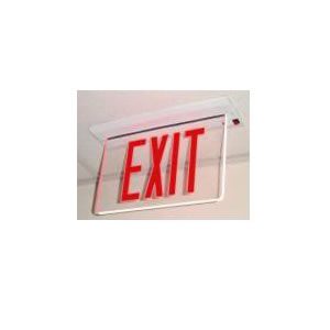 New York Approved Recessed Single Face Exit Sign w/ Battery Back-up