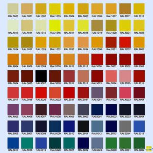 RAL colors for custom luminaires
