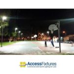 8-pole LED basketball court night