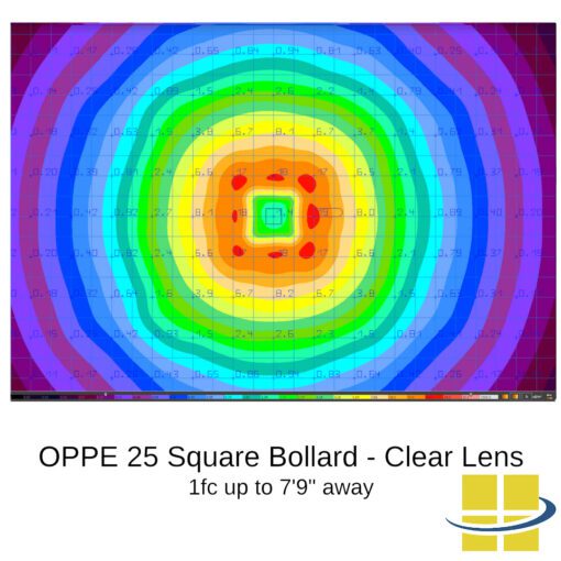 Square LED Bollard Light