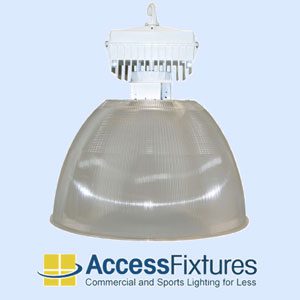 High bay light with open-rated socket for safety.