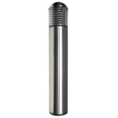 LUVO 590nm Amber LED Louvered Stainless Steel Bollard Light