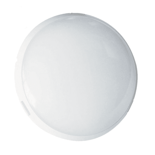 CIRC 20w LED 13.75" Round White ABS Bulkhead Wall Pack