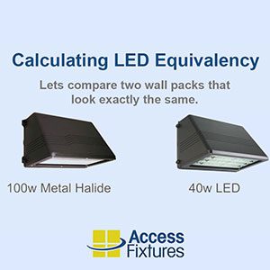 LED wall pack equivalents