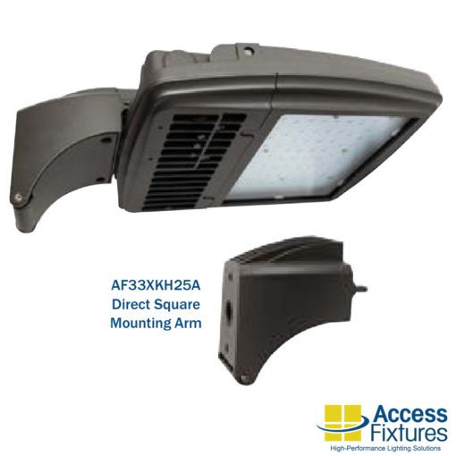 82w Turtle and Wildlife Friendly Area Light 120-277v EXTREME LIFE with optional direct square mounting arm