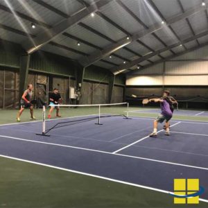 indoor tennis court lighting