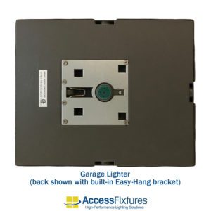 44w turtle LED garage lighter with built-in Easy-Hang bracket