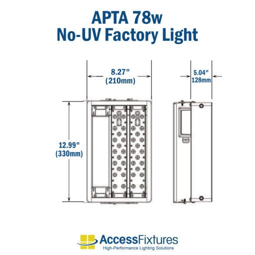APTA 78w LED High Bay (No UV) 347-480v: 200,000-Hr. Life