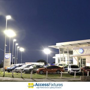APTI 463w LED Canopy Light 2200K (HPS-Eqv.) 120-277v: 200,000-Hr. Life VW dealership installation