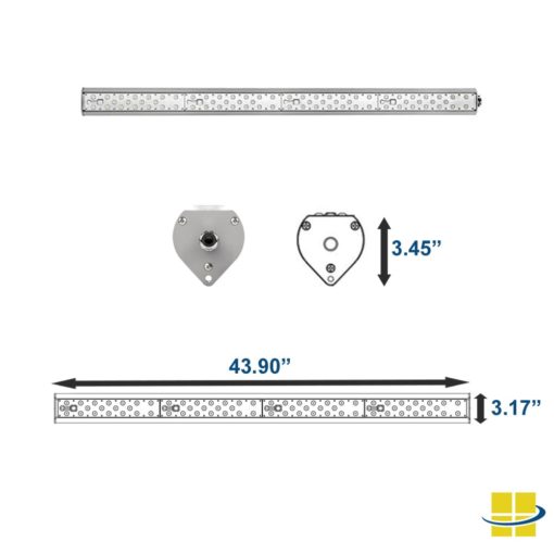 110w linear led fixture dimensions