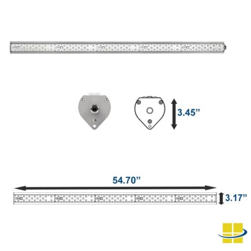 141w linear led fixture dimensions
