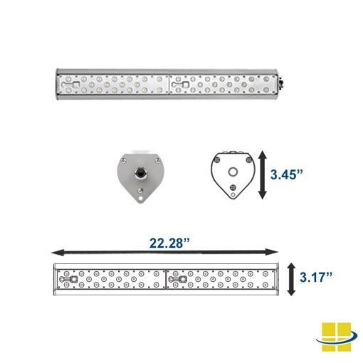 61w linear led fixture dimensions