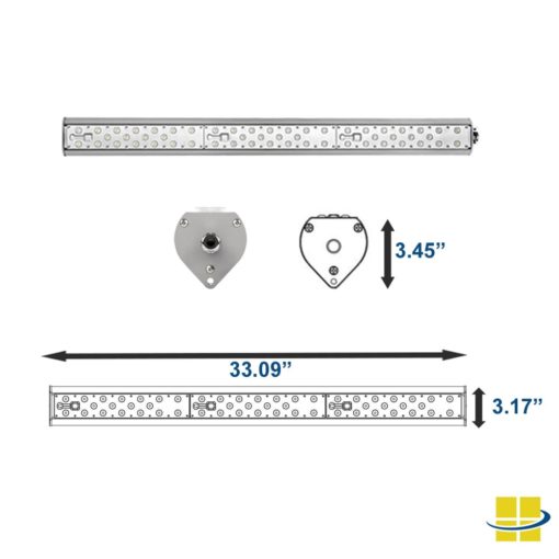 87w linear led fixture dimensions