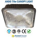 ANDO 70w LED Canopy Light 120-277v - 70,000-Hour Life, 5-Year Warranty, IP65