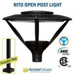 RITO 191w LED Open Post Light with Aluminum Pole