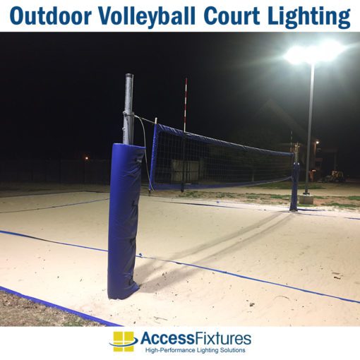 Outdoor Volleyball Court Lighting 25-ft Poles, 30 fc - 1.86 max/min installed