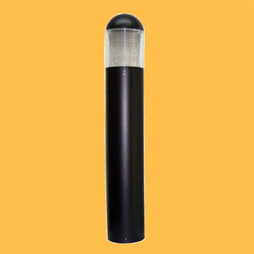 17w 590nm Amber LED Turtle Friendly Bollard Light with Prismatic Glass. EXTREME-LIFE rated L70 @ 147,000 hours.