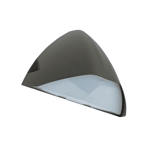 triangular LED wall pack opalescent lens