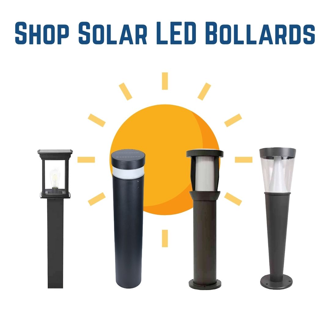 shop solar led bollard lights