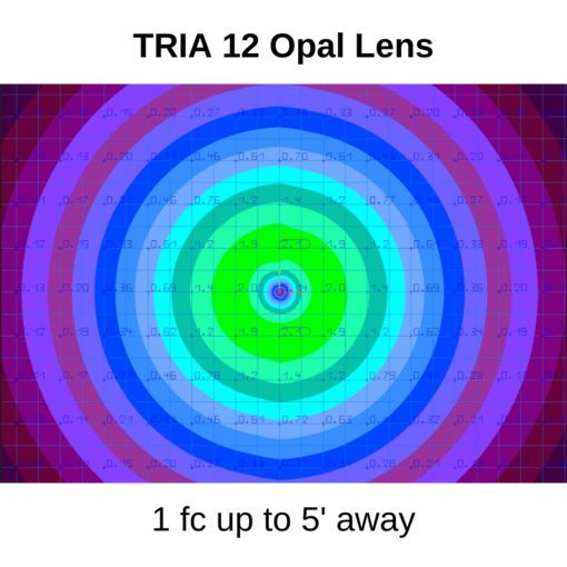 TRIA 12 Bollard Photometric opal lens