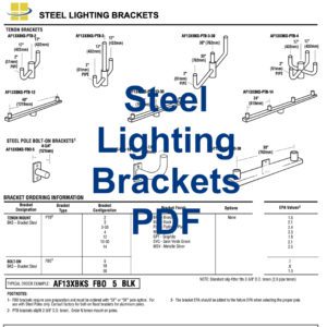 Link to pdf lighting brackets and mounts 
