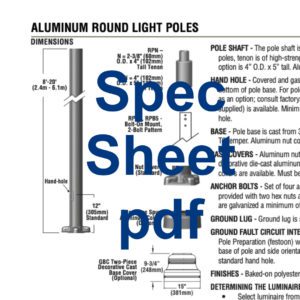 Link for the round aluminum light poles spec sheet