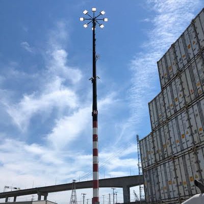 Inspect light poles subject to wind and corrosion for strutural degredation