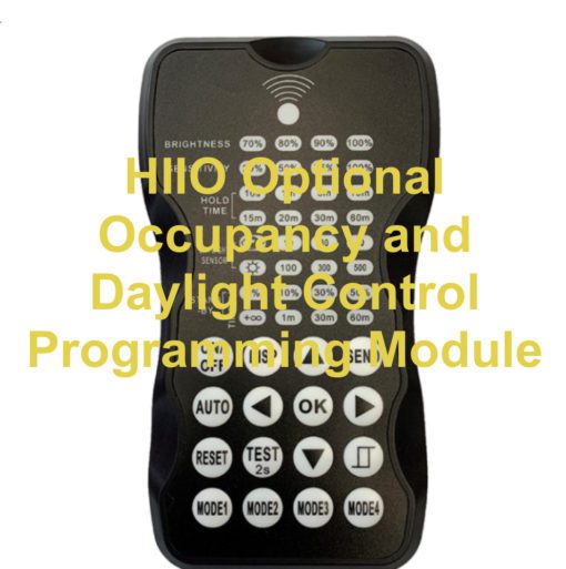 Remote programmer for HIIO high bay occupancy and daylighting sensor