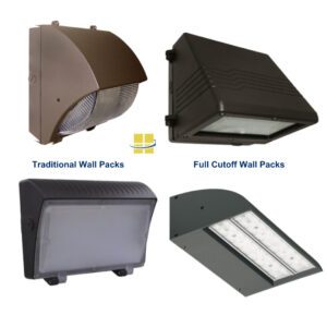 Comparing traditional and full cutoff LED wall packs