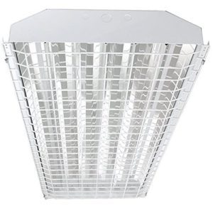 Glass Surface Systems shatterproof T5HO lamps might be used in a light fixture like this
